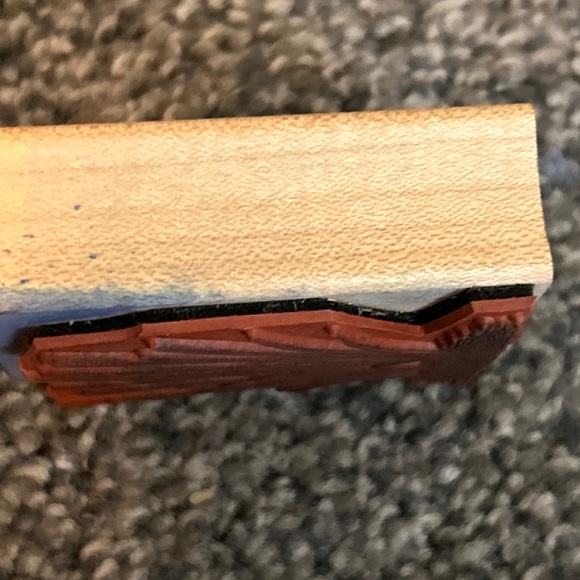 Stampscapes, cattails, B164, rubber, wood, mounted stamp - Picture 7 of 9